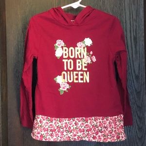 *5/$15* Garanimals “Born to be Queen” Hooded Shirt